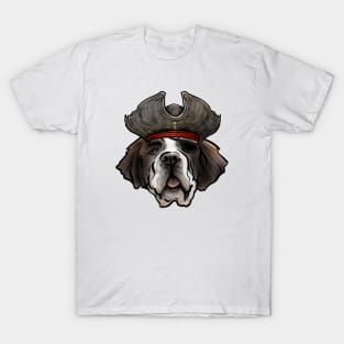 St Bernard Pirate T-Shirt